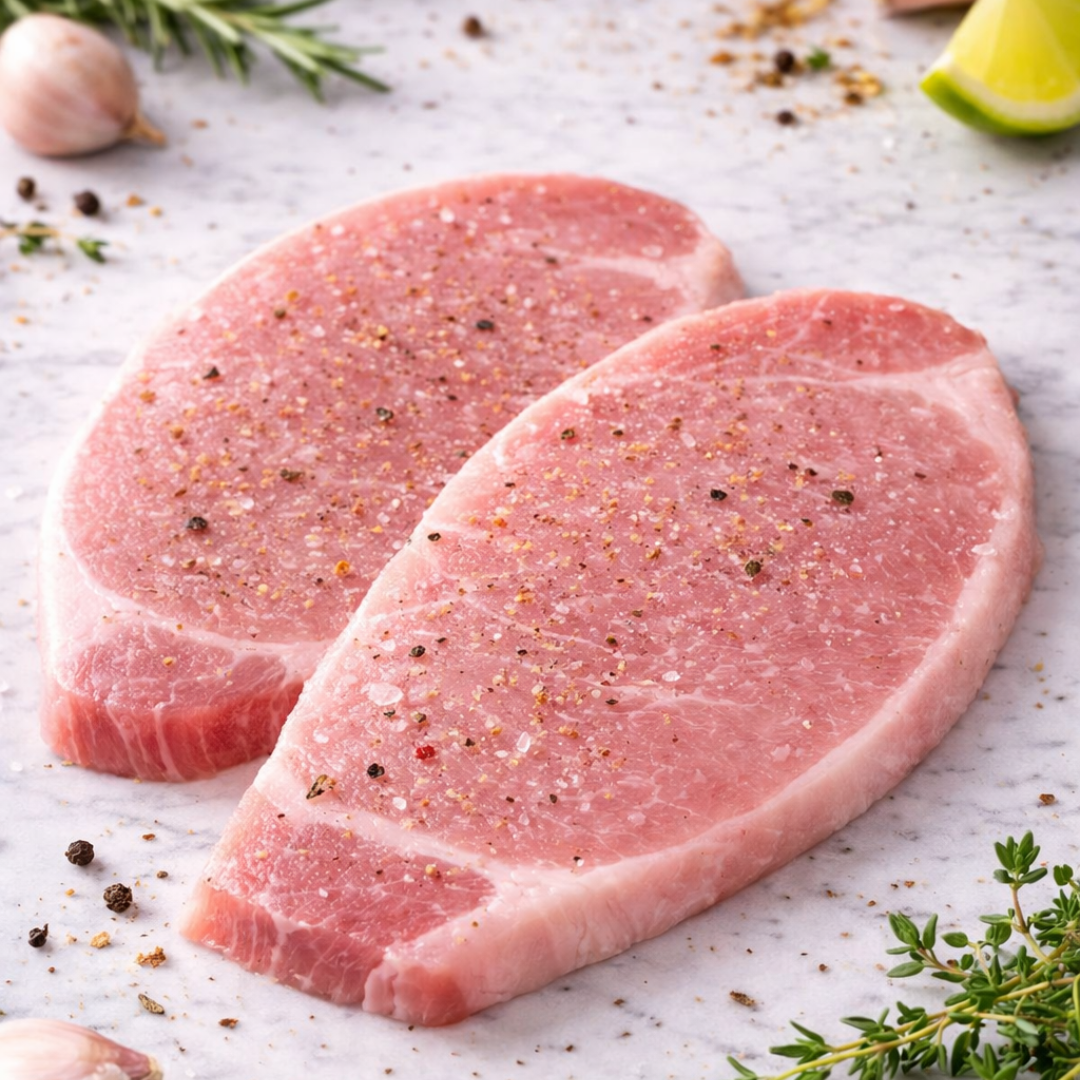 BIFE PADRÃO DE LOMBO SUÍNO SEM OSSO