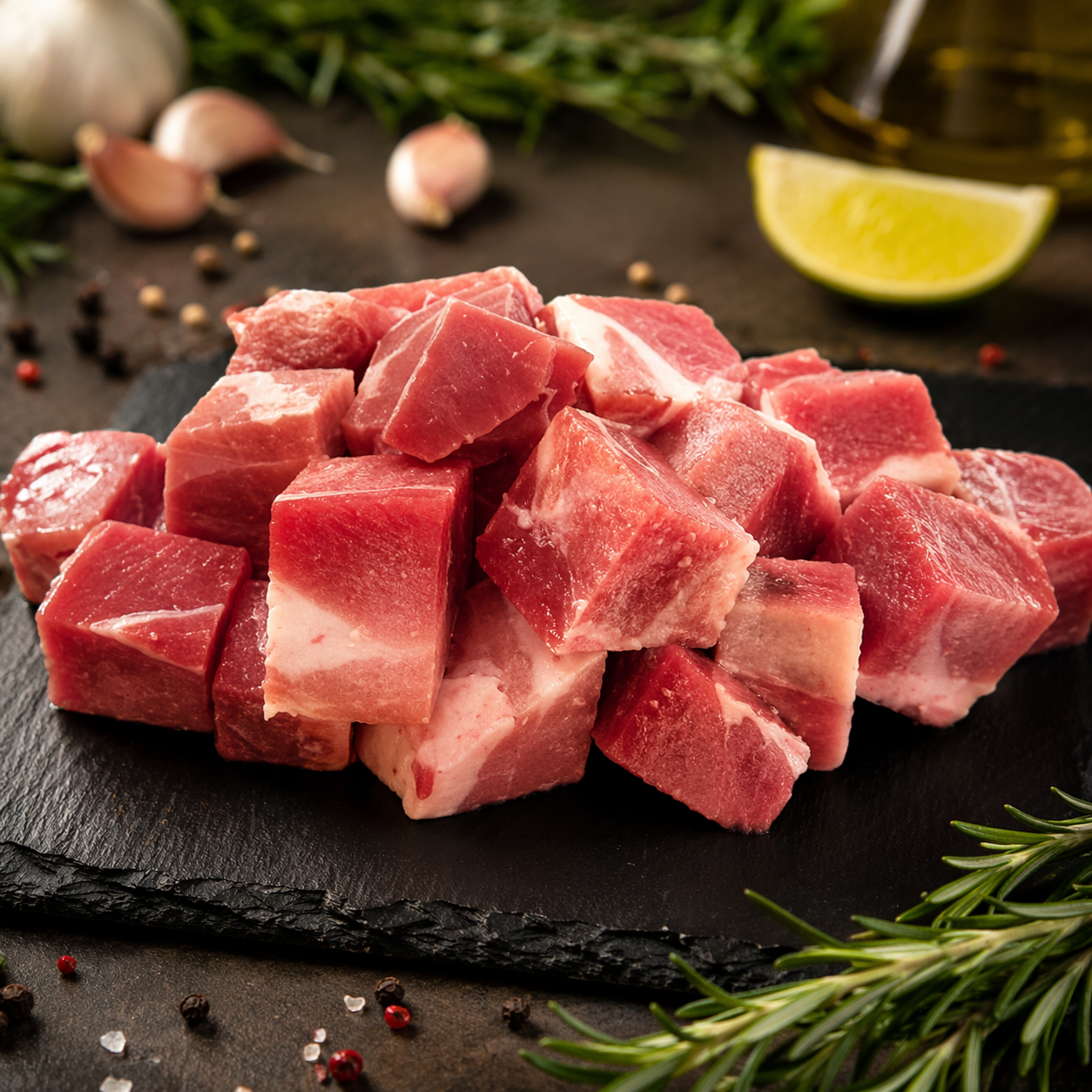 CUBOS DE COPALOMBO SUÍNA SEM OSSO